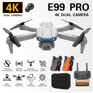E99 Pro Quadcopter 4K Drone HD Dual Camera WIFI FPV Air Pressure Altitude Hold Foldable RC Toy Drones