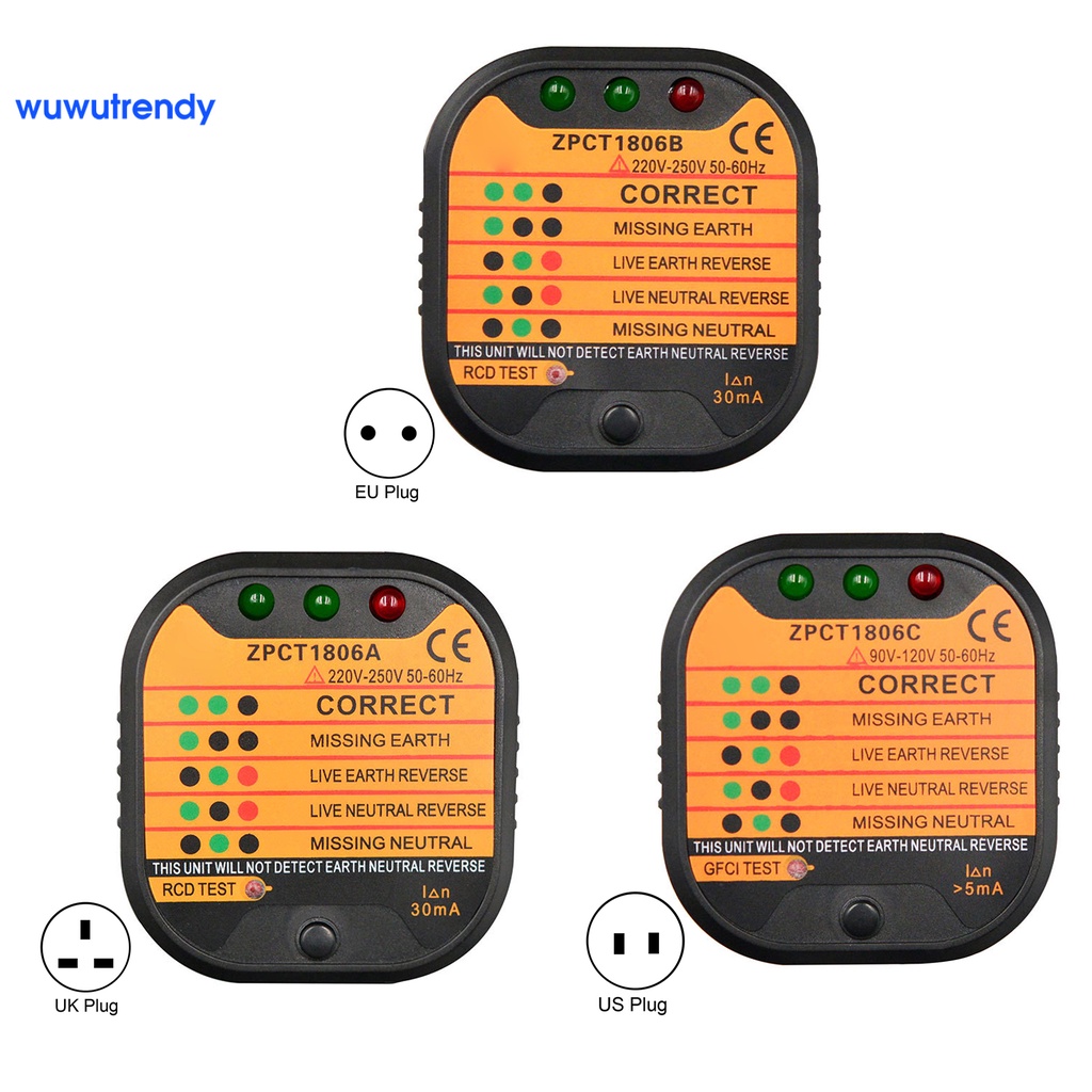 Quality Have wuwutrendy Black Socket Meter Practical Polarity Test Multifunctional Laboratory - Image 5