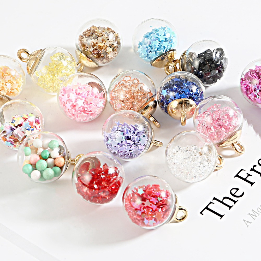 10 Pcs Cute Crystal Crown Colors Rhinestone Charms Jewelry DIY Jewelry Making 