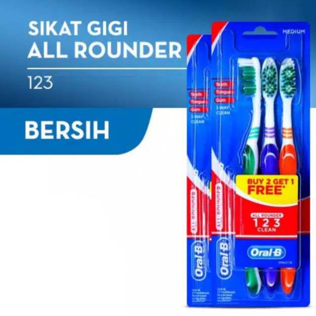 oral b all rounder 123 toothbrush