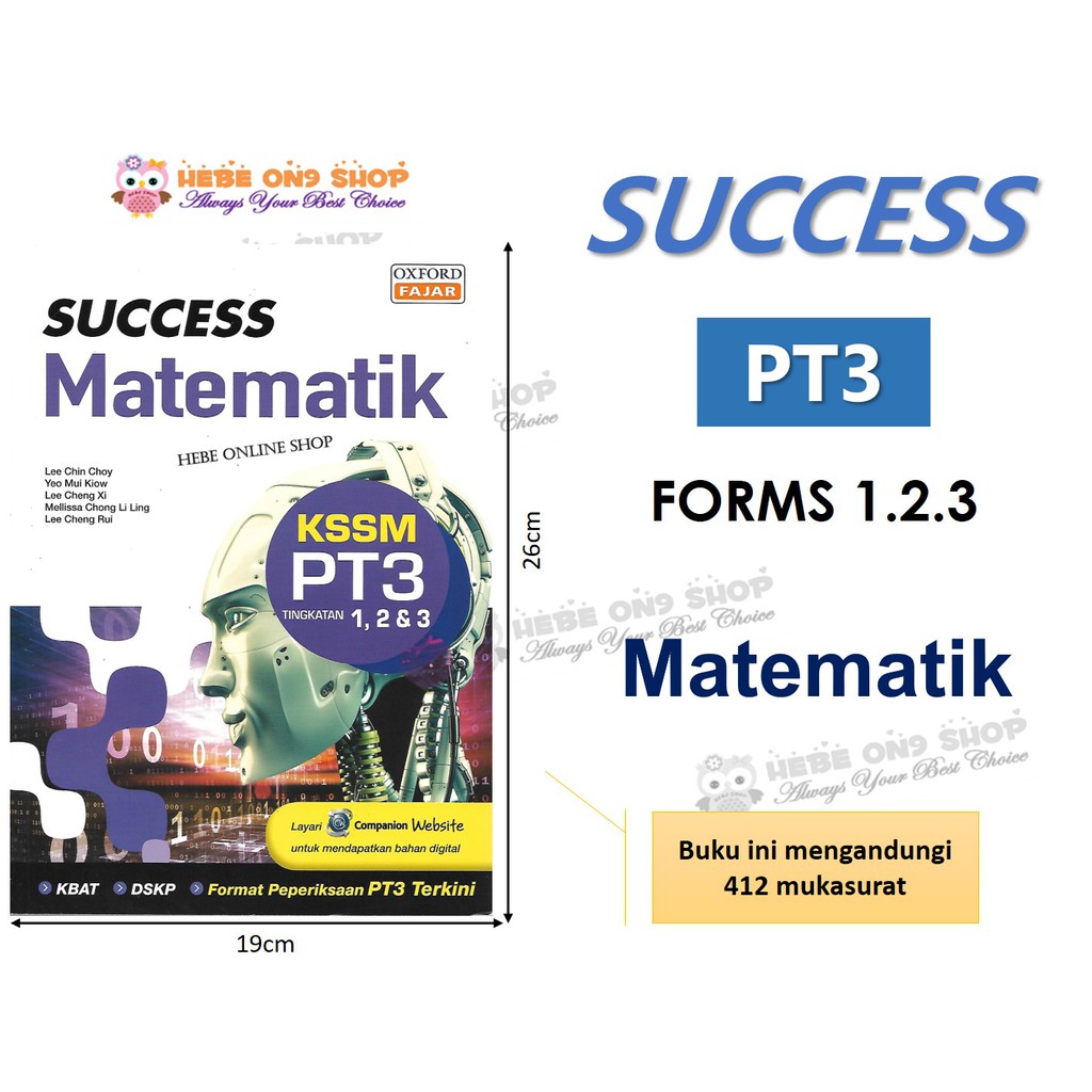 Buku Rujukan 2020 Success PT3 Matematik KSSM Tingkatan 1.2 