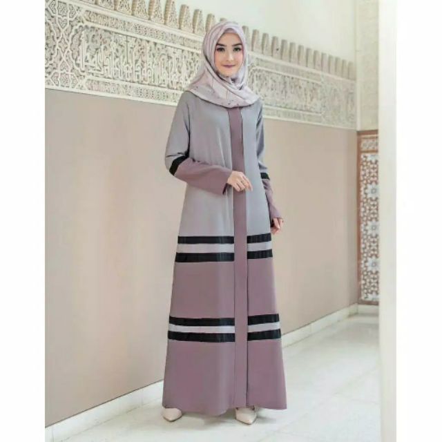  Baju  Muslim  Zauhara Maxy Abaya Muslimah Long Dress Murah  