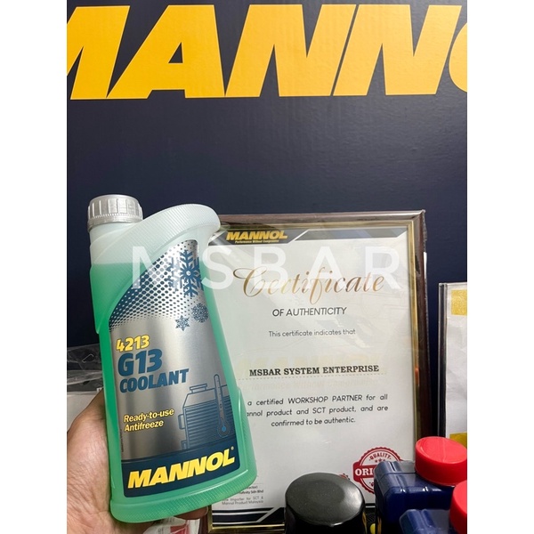 Mannol Coolant G13 Antifreeze Synthetic Based / Radiator Coolant / Premix Coolant Shopee