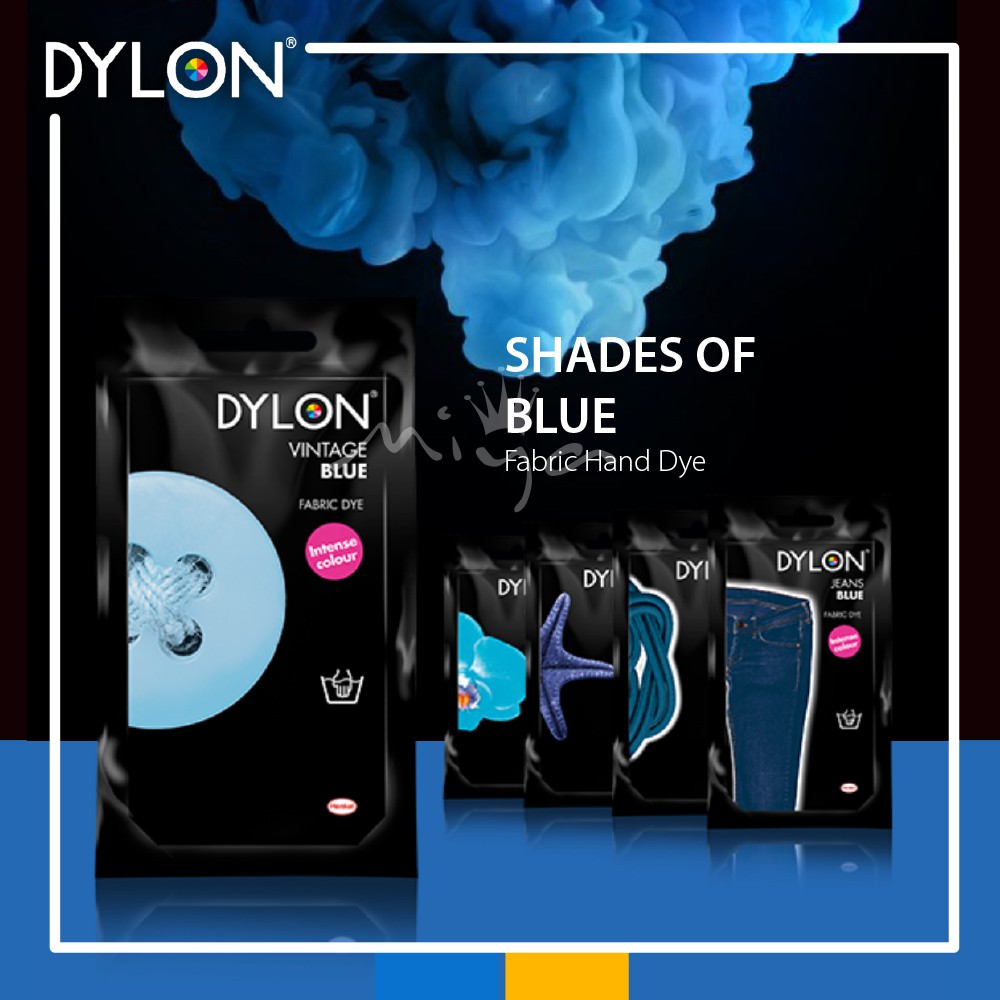 Dylon Fabric Hand Dye 50g (Intense Colour) Pewarna Pakaian Shopee