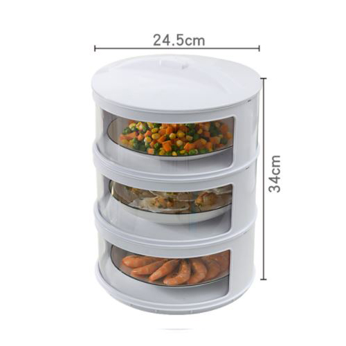 【Z2I】2 TYPE Transparent Food Cover Layer Kitchen Dishes Dish Storage Container Tudung Saji