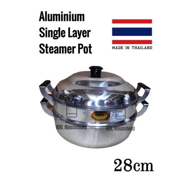 Single layer Periuk Pengukus 28CM Steamer Pot Cookware Original Thailand 1 lapis / Kukusan murah/cap payung/ kukus thai