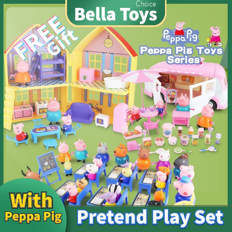 peppa pig toys peppa pig playground mainan peppa pig kids toys Friends