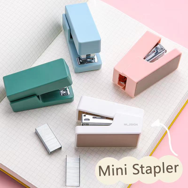 Deli Nusign Mini Stapler With Staples 24/6 26/6 Fashion Korean Stapler ...