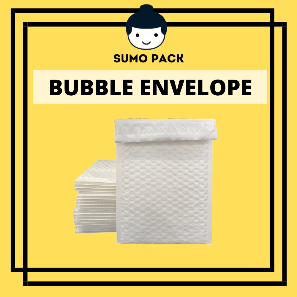 SUMOPACK 1pcs White Bubble Envelope Parcel Bag Courier Bag With Bubble