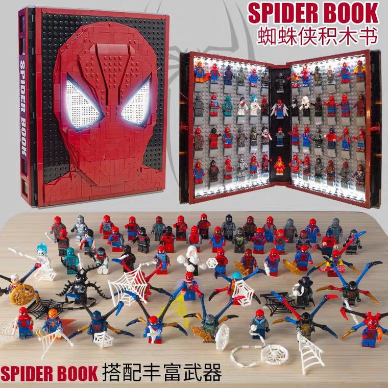 spider book lego