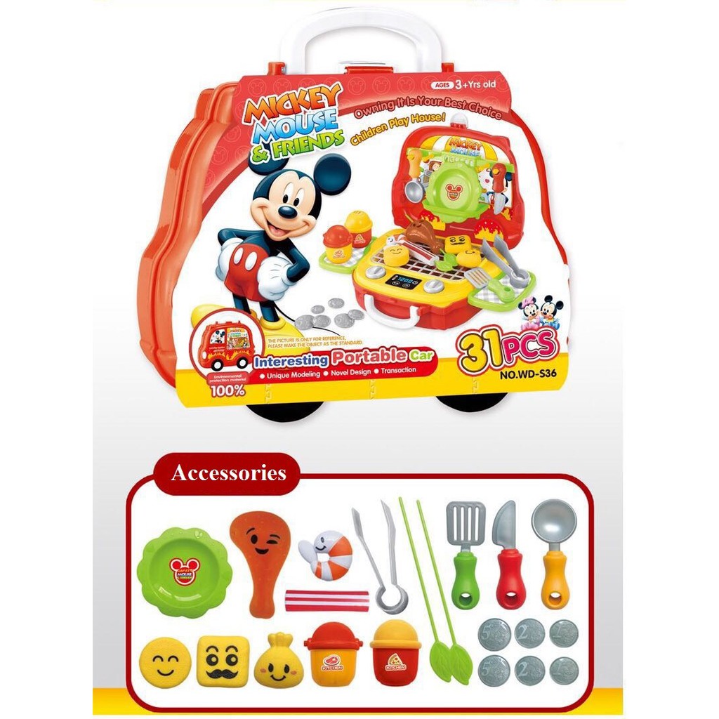 mickey mouse food toys