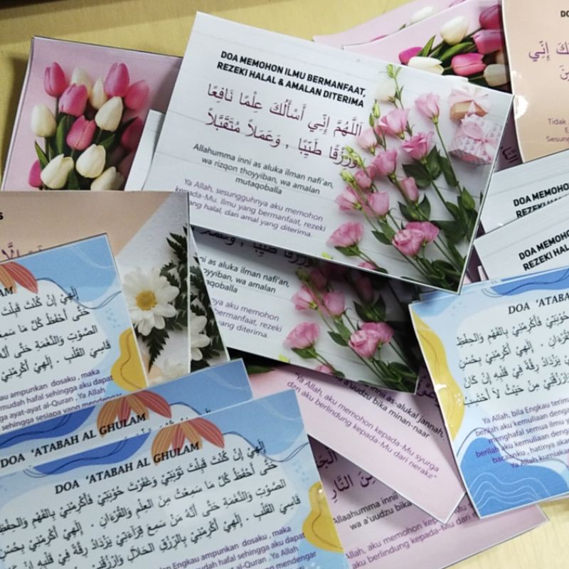 Sticker Doa Harian Amalan Muslim - Terlepas Dari Kesusahan - Diberikan Rezeki Yang Banyak