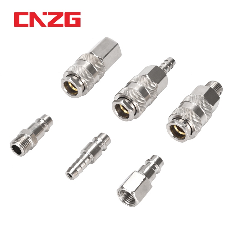 EU Type Quick Push In Connector Pneumatic Fitting High Pressure Coupler Work On Air compressor European standards