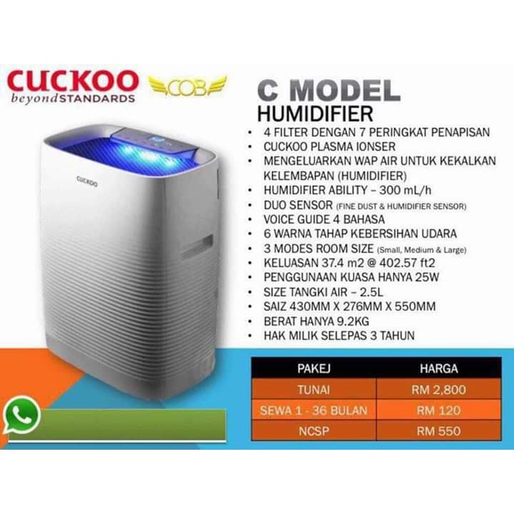 I Love Cuckoo Kelebihan C Model Cuckoo Sangat Ringan Facebook