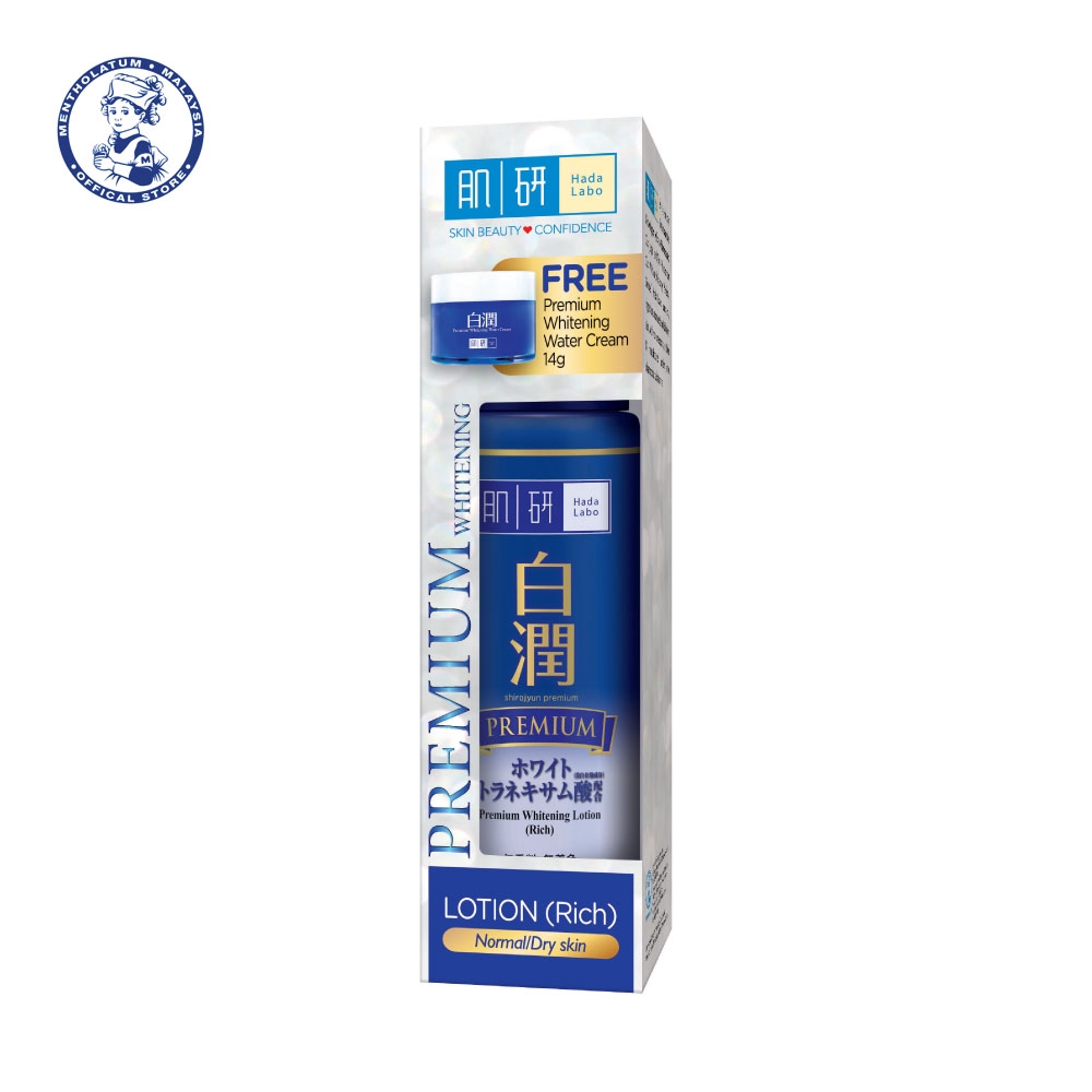 Hada Labo Premium Whitening Lotion Rich 170ML + Premium Whitening Water