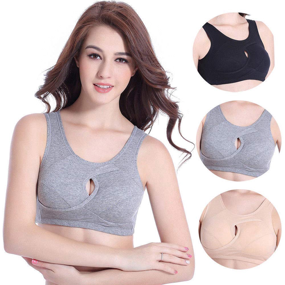 cotton sports bra high impact