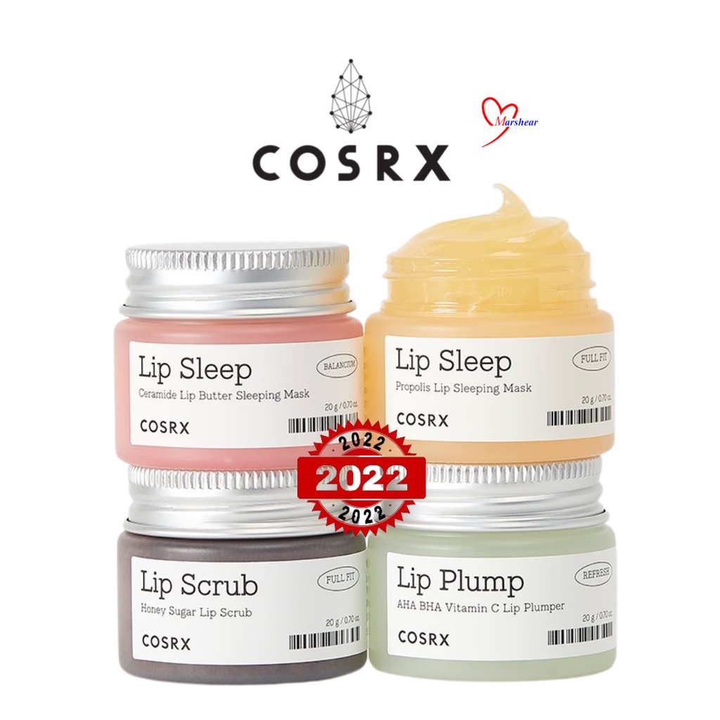 Cosrx Full Fit Honey Sugar Lip Scrub / Propolis / Ceramide Lip Butter
