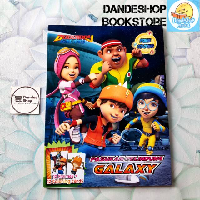 Boboiboy Galaxy Coloring Frame Book Coloring Boboi Boy Paper Decoration Shopee Malaysia