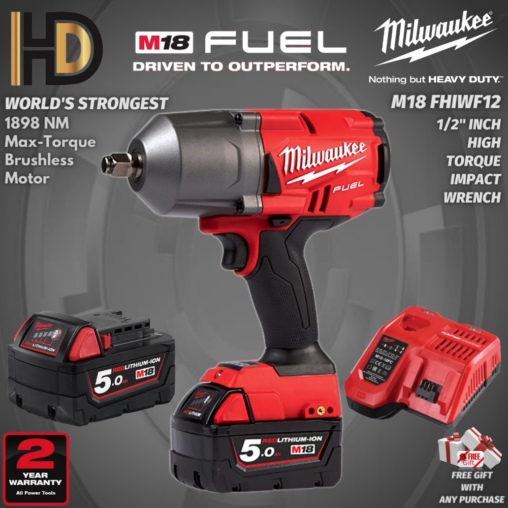 Milwaukee M18 ONEFHIWF1 Fuel 1" Inch High Torque Impact Wrench 2440NM
