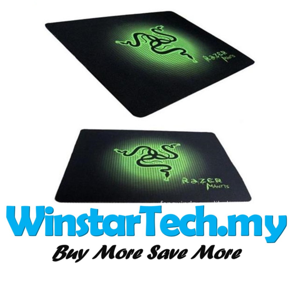 Razer Gaming Mouse Pad Mousepad Mantis Speed Precision 25x30cm Shopee