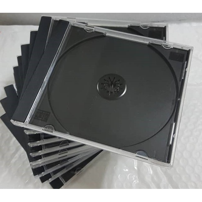 CD / VCD / DVD Single Disc Jewel Case Casing Black ( 10 pcs ) Shopee