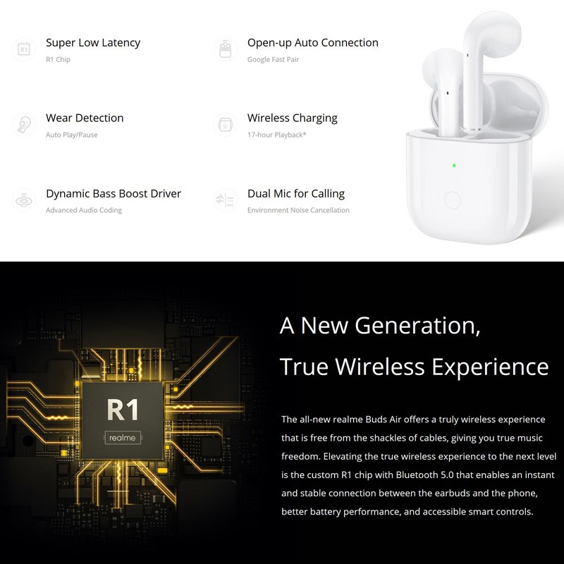 realme rma201 wireless earbuds