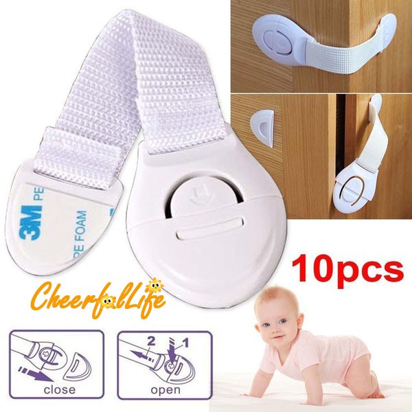 Baby Safety Lock Child Drawer Door Cabinet Cupboard Toddler
