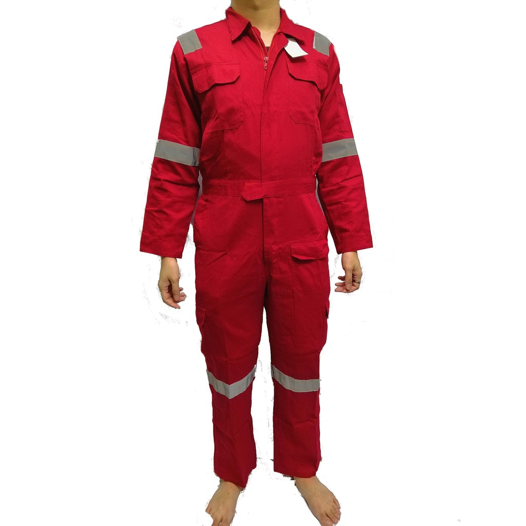 red mechanic jumpsuit