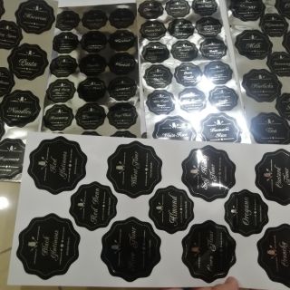 75pcs Pelekat Label Barang Dapur Kitchen Sticker Labels 