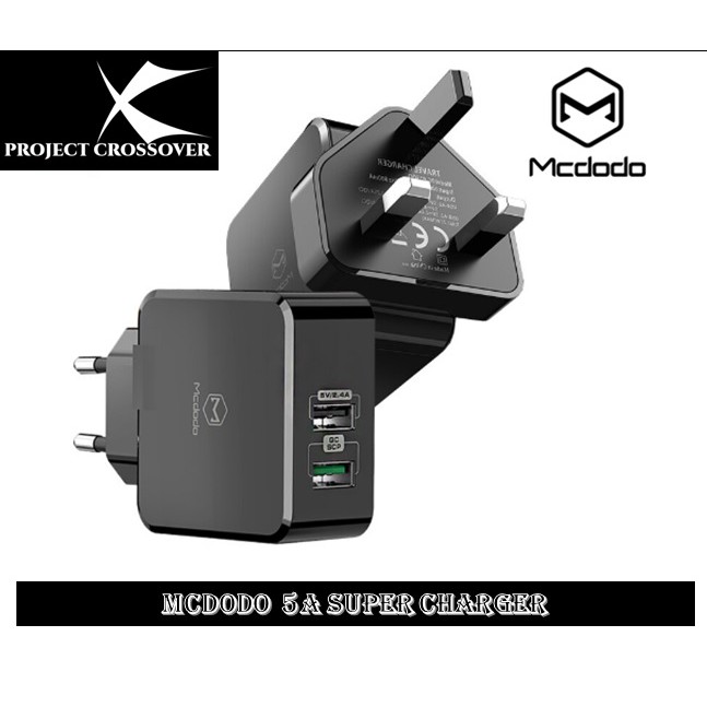 Mcdodo Original Thunder Series 5a Dual Fold Super Charger Ch 6130 Support Huawei 5a Super Charge Scp Qc3 0 Shopee Malaysia