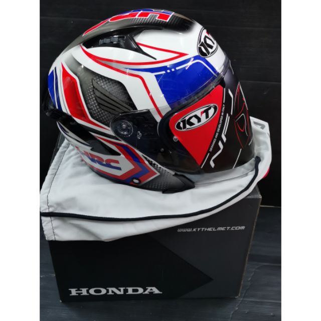 Helmet Kyt Nf J Casco Honda Hrc New Size L Shopee Malaysia