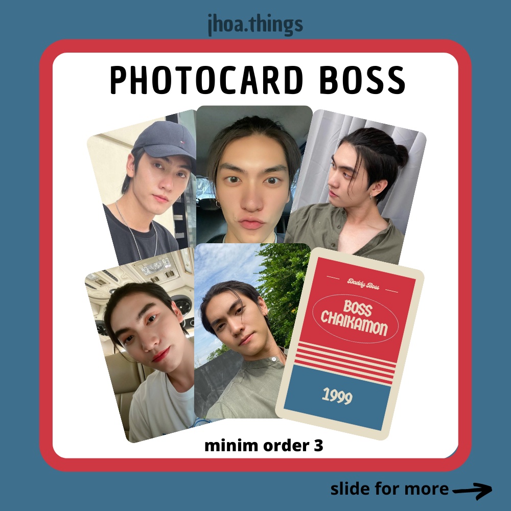 [Booked] Photocard BOSS CHAIKAMON BOSSCKM DADDYBOSS THAI ACTOR