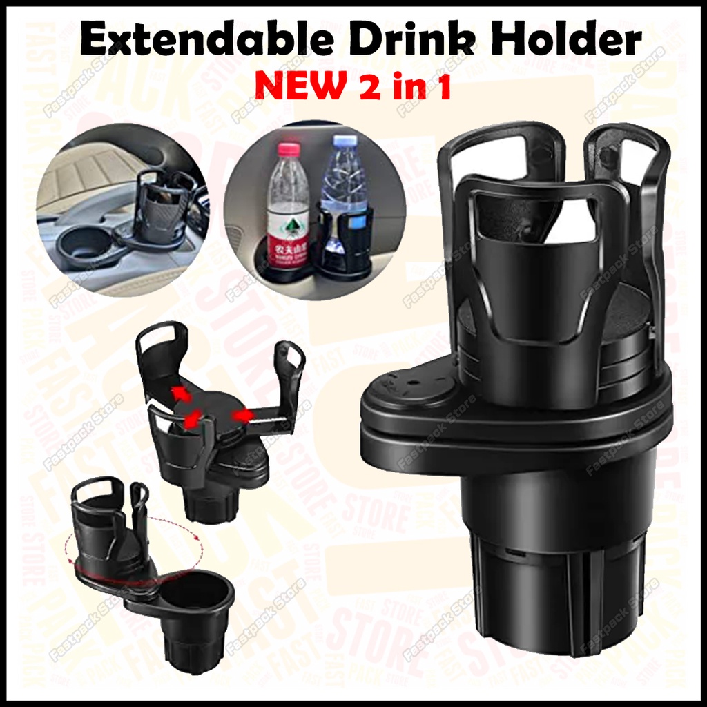 Universal Car Extendable Drink Holder Organizer Organiser Expand NEW 2