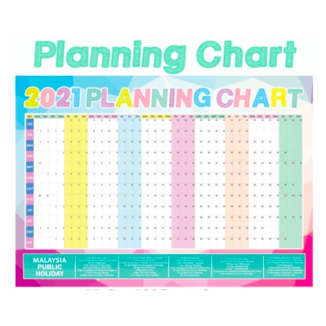 2021 Yearly Planner 365 Days Calendar 2021 Calendar Yearly ...