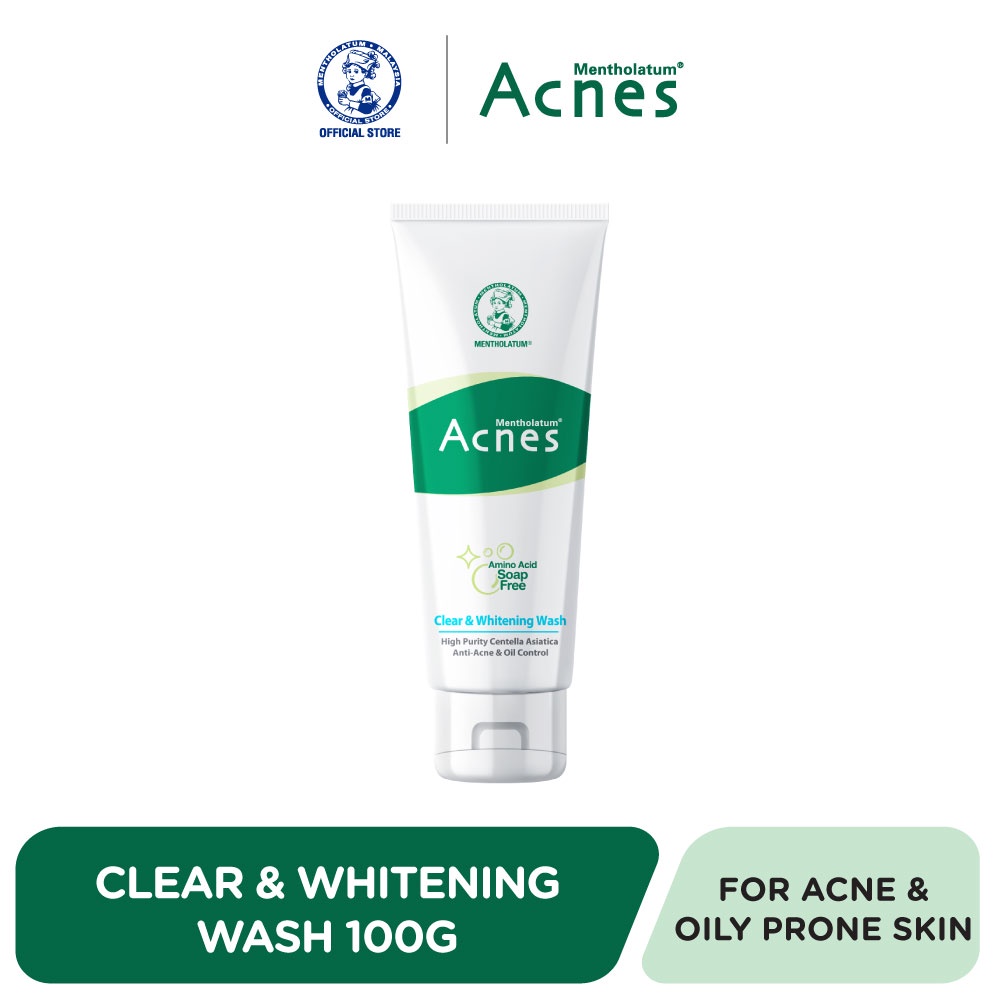 Mentholatum Acnes Clear & Whitening Wash 100g (AntiAcne/ Lighten Acne