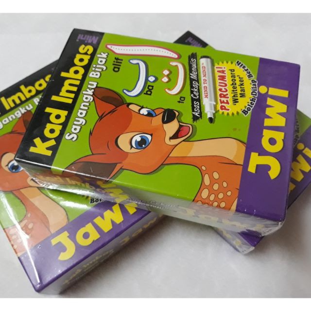 Ready Stock Flash Card Kad Imbas Jawi Free Gift Marker