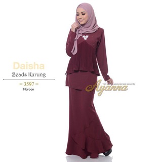  Baju  Kurung  Moden Sedondon Ayanna Raya 2021  Long Sleeve 