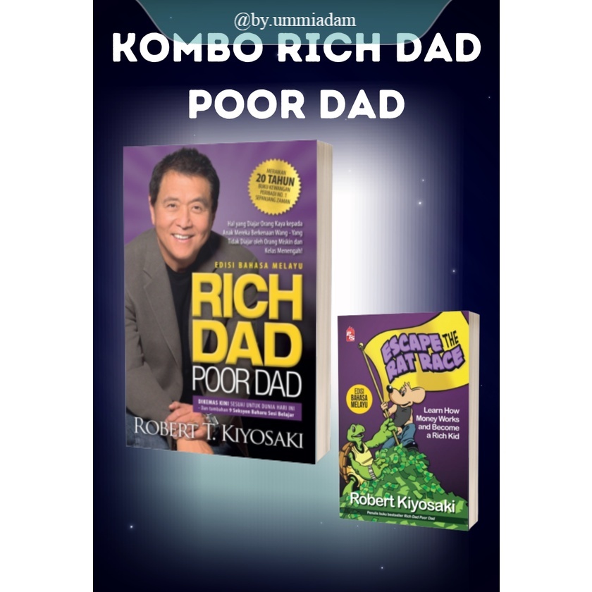 Pts ~ Kombo Rich Dad Poor Dad Edisi Ulang Tahun Ke 20 And Escape The Rat