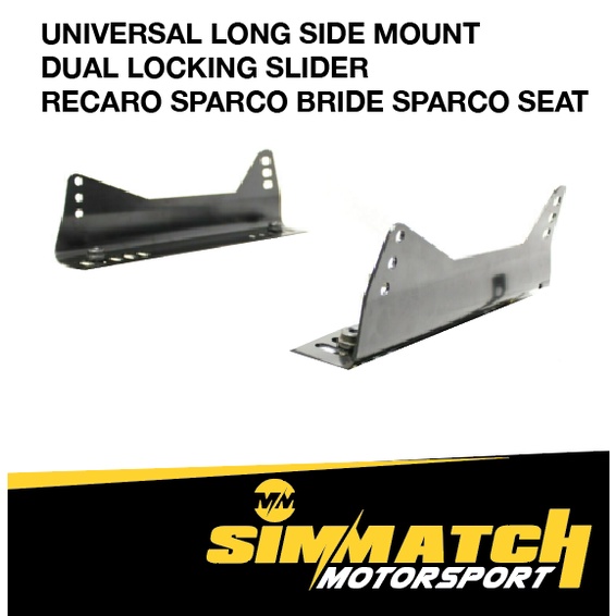 [Malaysia Ready Stock] Universal Auto Seat Slider Rail Railing + L Bracket Full bucket RECARO BRIDE SPARCO SSCUS OMP