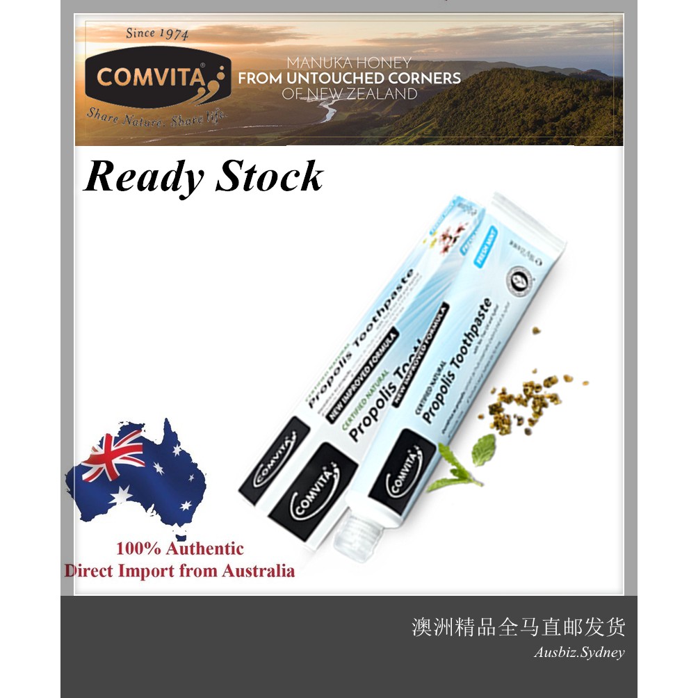 Ready Stock EXP: 03/2023] Comvita Propolis Toothpaste 100g (Made in New Zealand) | Shopee Malaysia