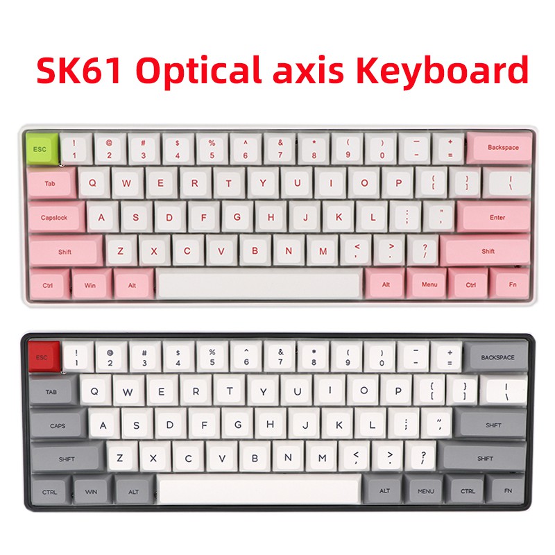 sk61 optical switch 60% custom mechanical keyboard hot swapping socket