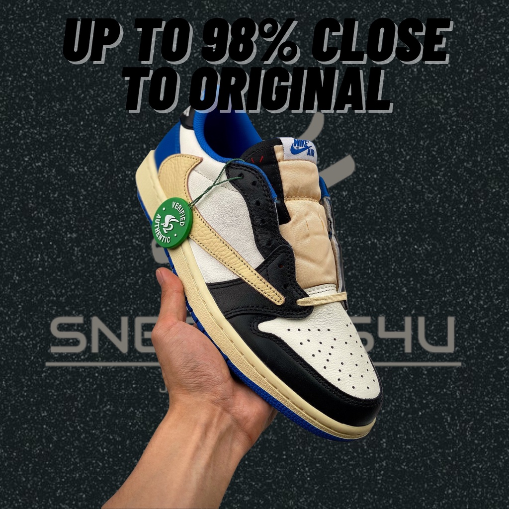 travis scott blue jordans