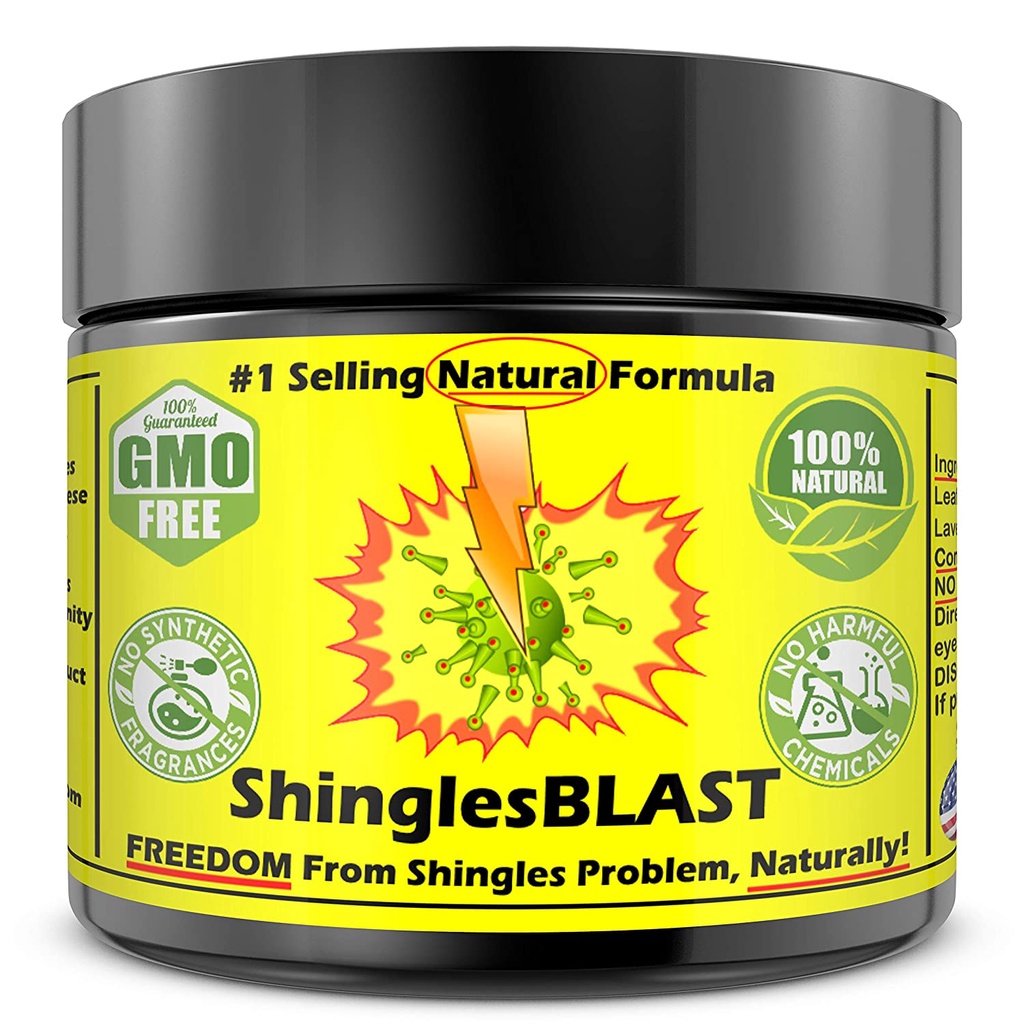 ShinglesBLAST Fast Acting Natural Shingles Cream With 30 Essential