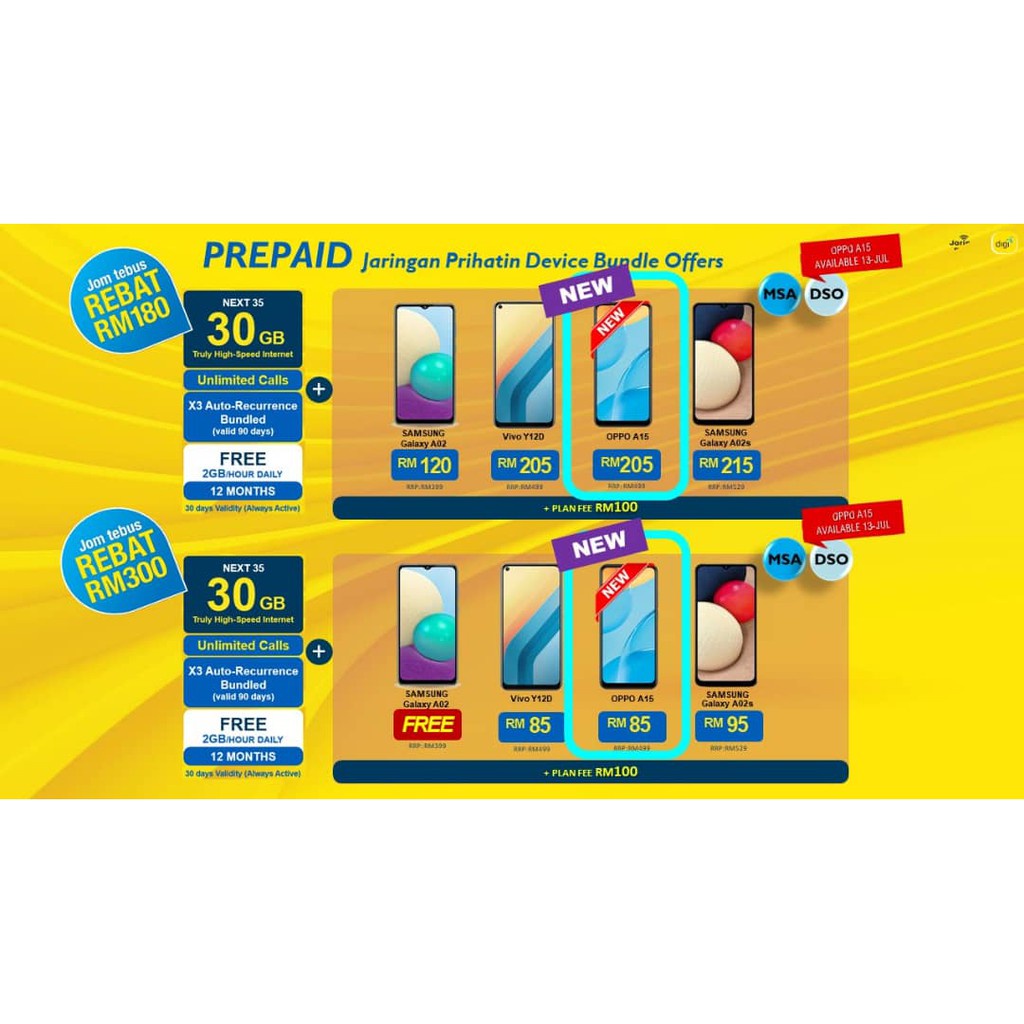 Buy Ready Stock Jaringan Prihatin Rm180 Rm300 Device Subsidy Prihatin Next 35 Bundle Digi Prepaid High Speed Intern Seetracker Malaysia