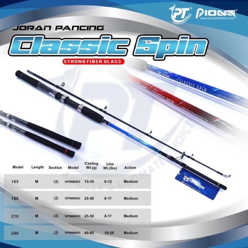 pioneer classic spin fishing rod