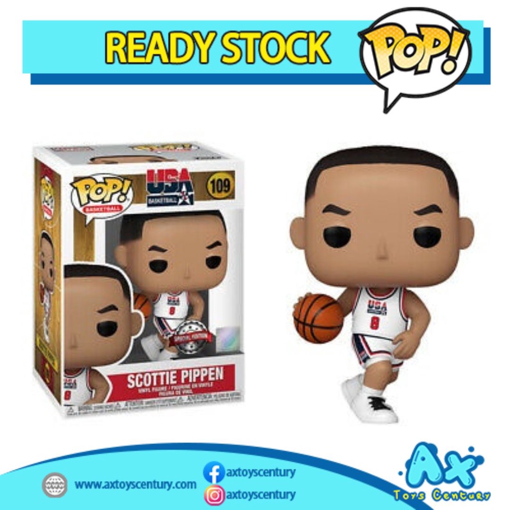 Funko Pop! NBA: Legends USA Scottie Pippen (1992 Team USA Jersey) #109 [ Exclusive ] 100% Genuine