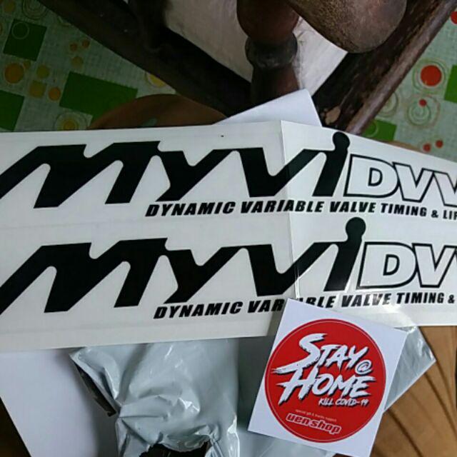 STICKER KERETA PINTU BELAKANG UNTUK PERODUA #MYVI #DVVT 