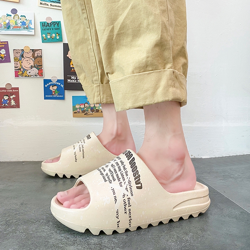 yeezy platform slippers