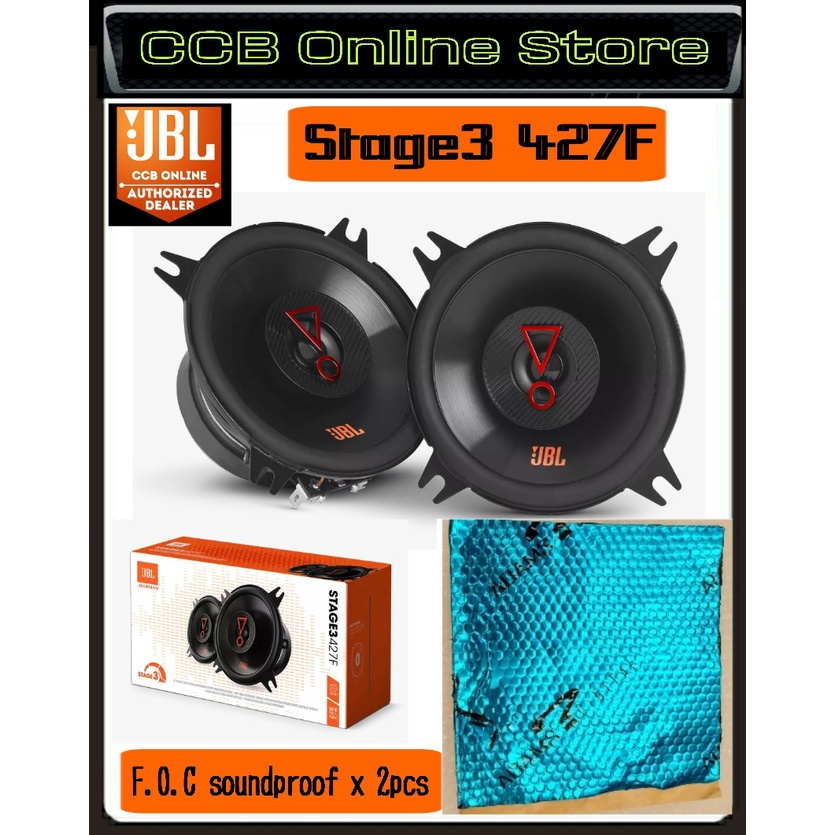 No Grill 4” Two-Way car Audio Speaker JBL Stage 3427F 