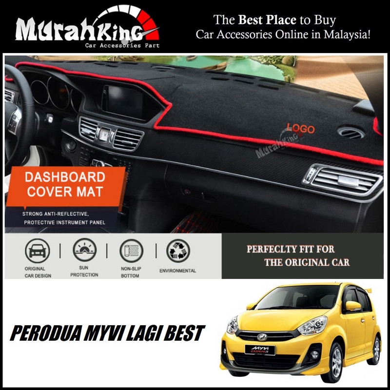 Dashboard Cover High Quality Quality Made In Malaysia Suitable For Perodua Myvi Lagi Best 2012 2014 Shopee Malaysia